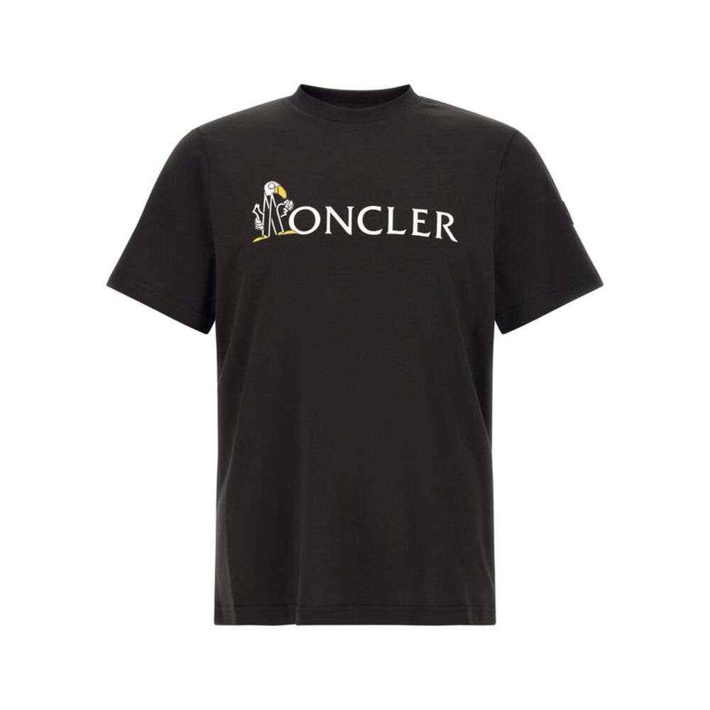 Moncler Black Cotton Men's T-Shirt